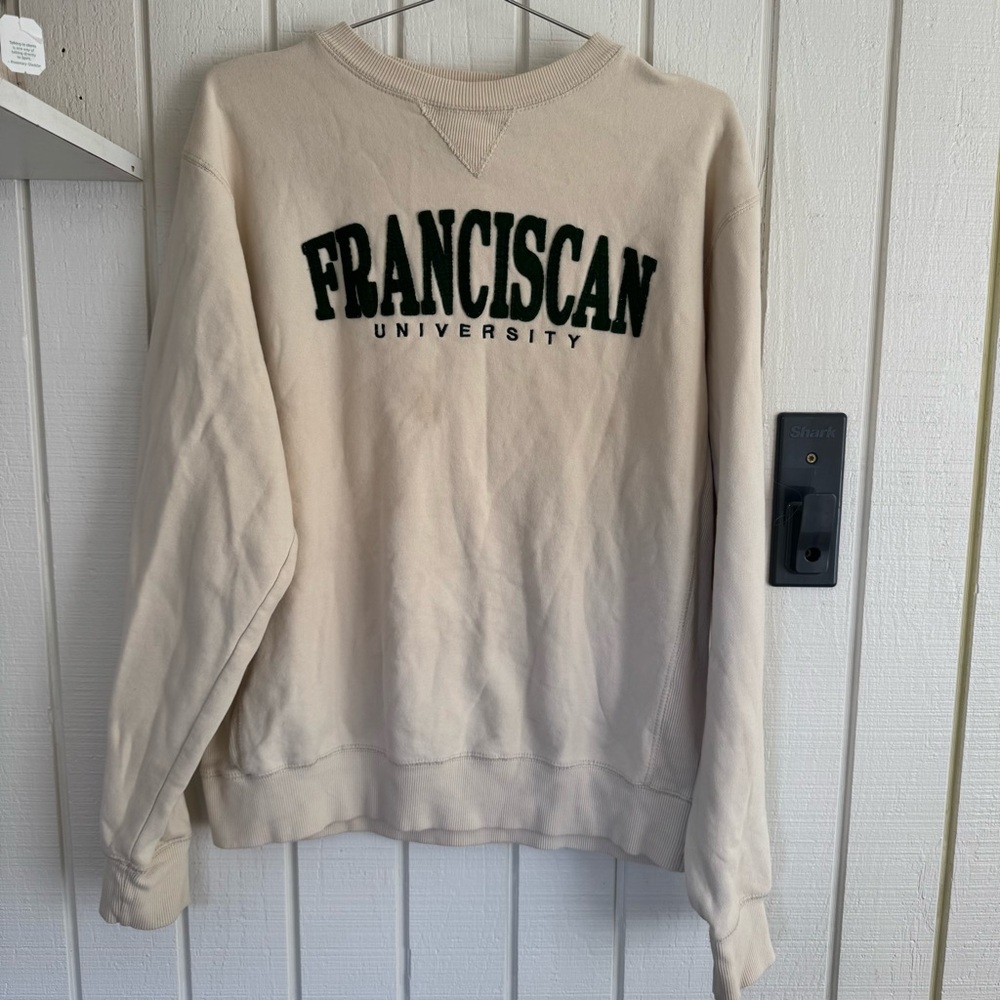 Franciscan University Crewneck Sweatshirt Men’s Medium embroidered Logo college